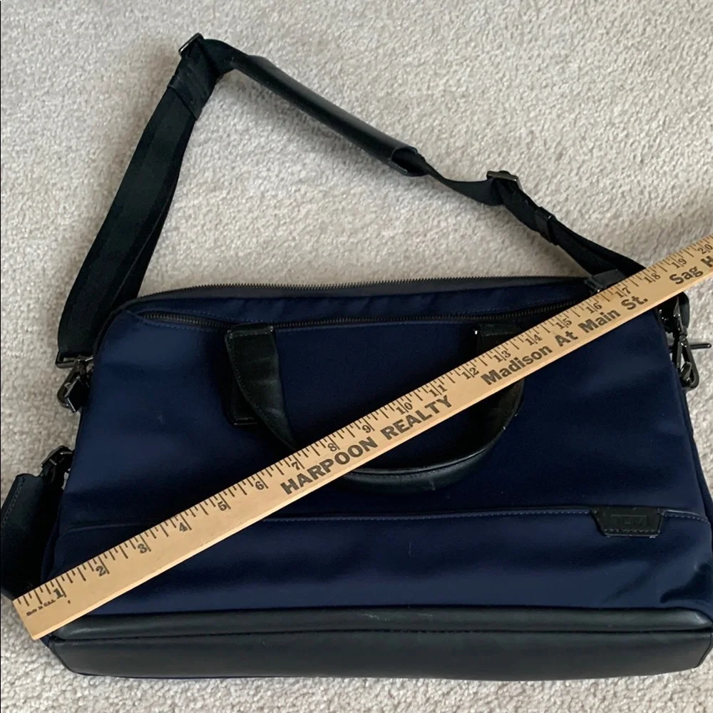 Men's Tumi Laptop Bag-Navy and Black